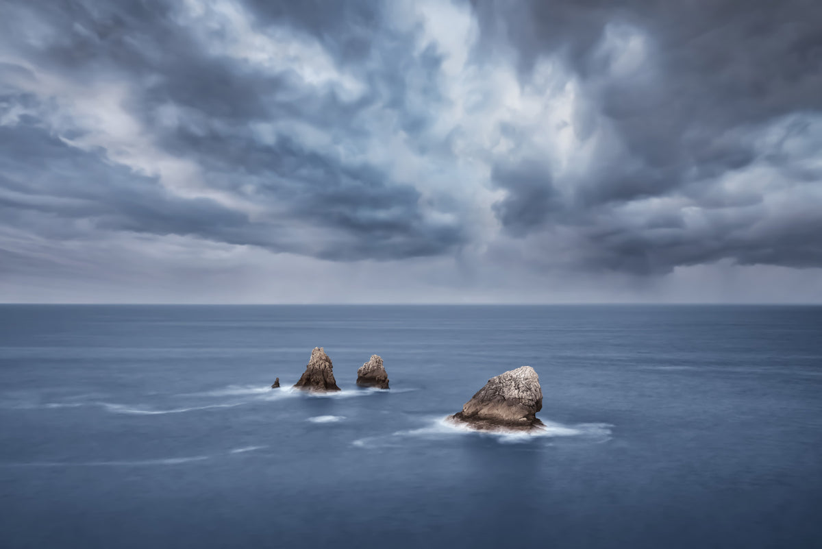 Moody Ocean Vista Wall Mural in your room