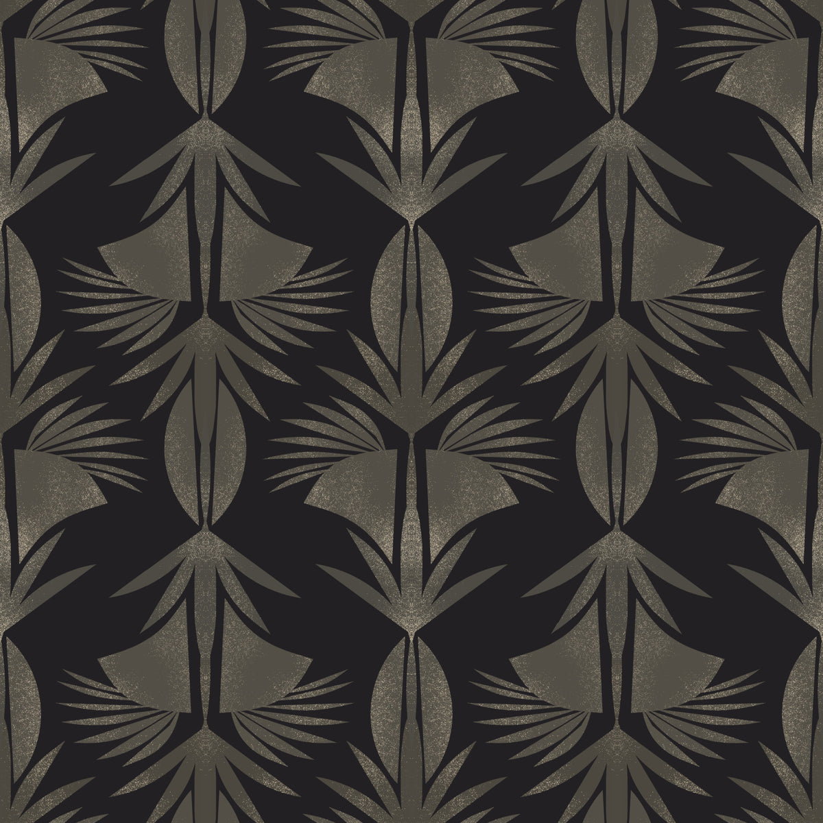 Art Deco Leaf Wallpaper⁠ in your room