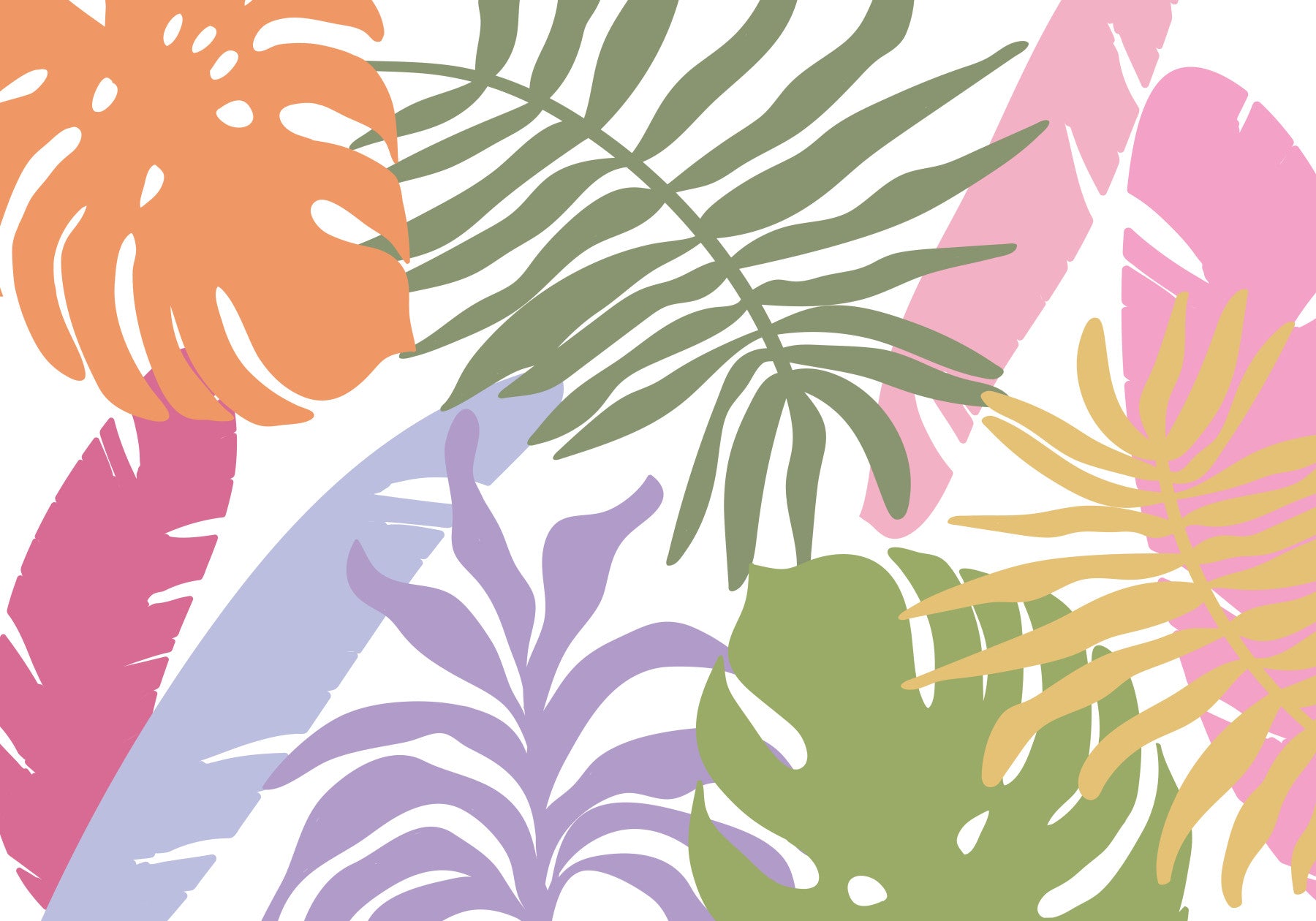 Tropical Bloom Wall Mural