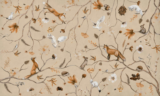 Forest Creatures Wall Mural