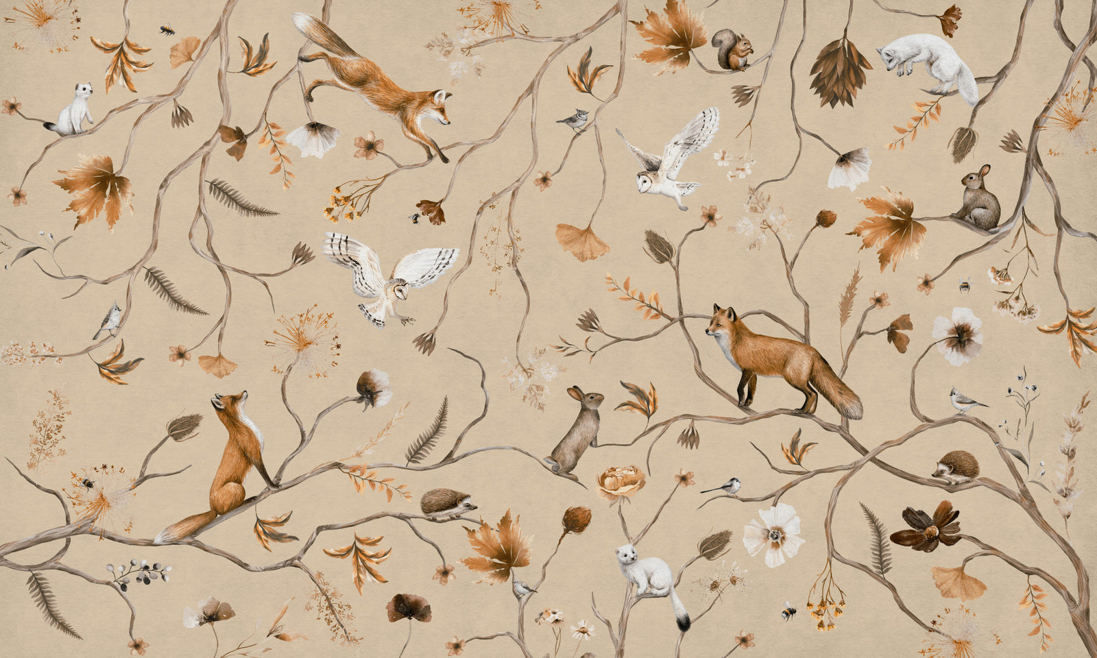 Forest Creatures Wall Mural