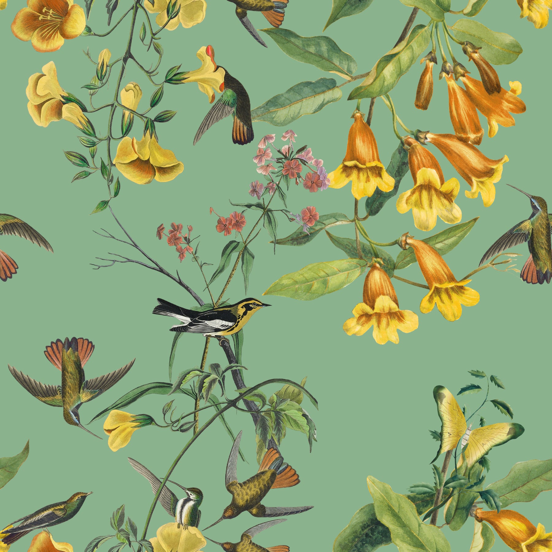 Botanical Flight Wallpaper⁠