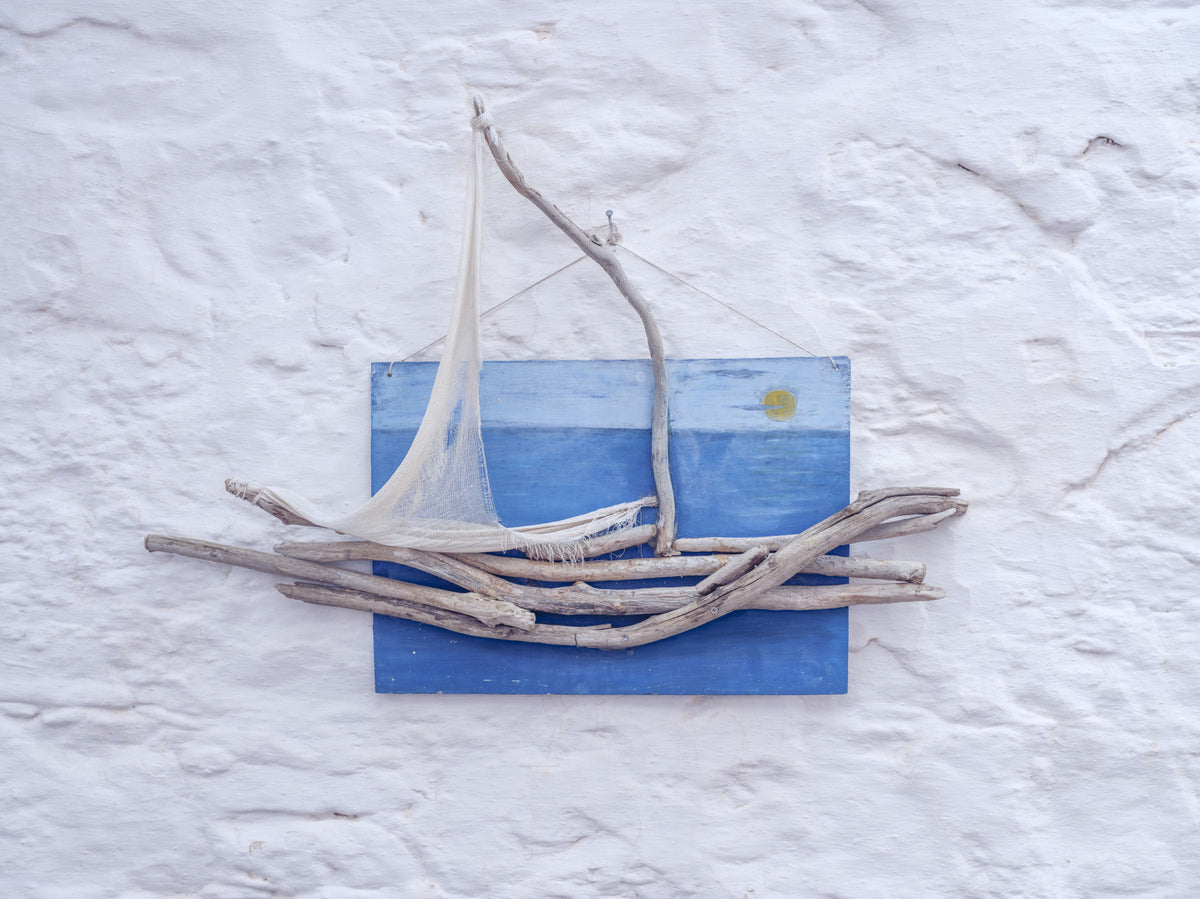 Handcrafted Driftwood Boat