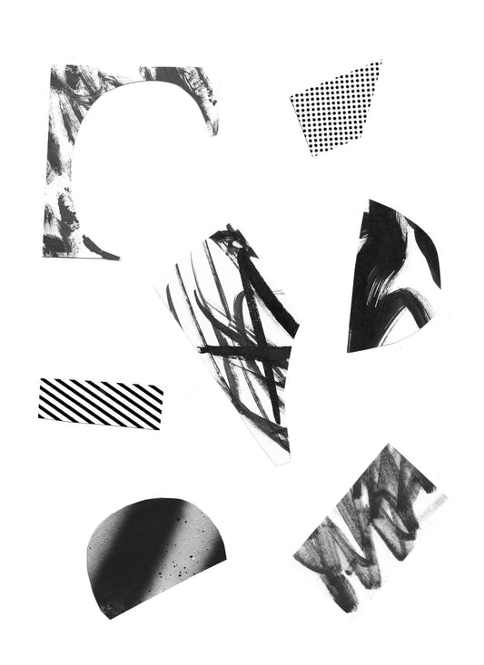 Ink Shapes Wall Mural