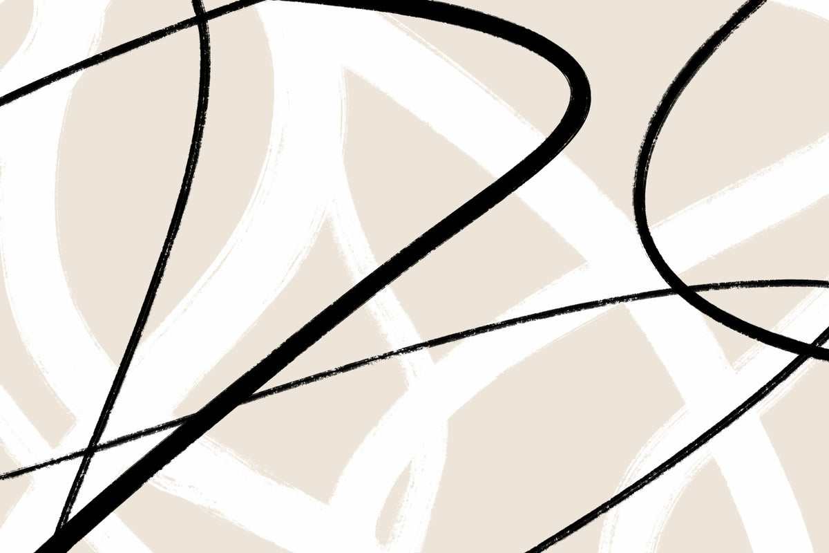 Brushstrokes Minimalist Abstract Wall Mural - 2303044 in your room — zoomed