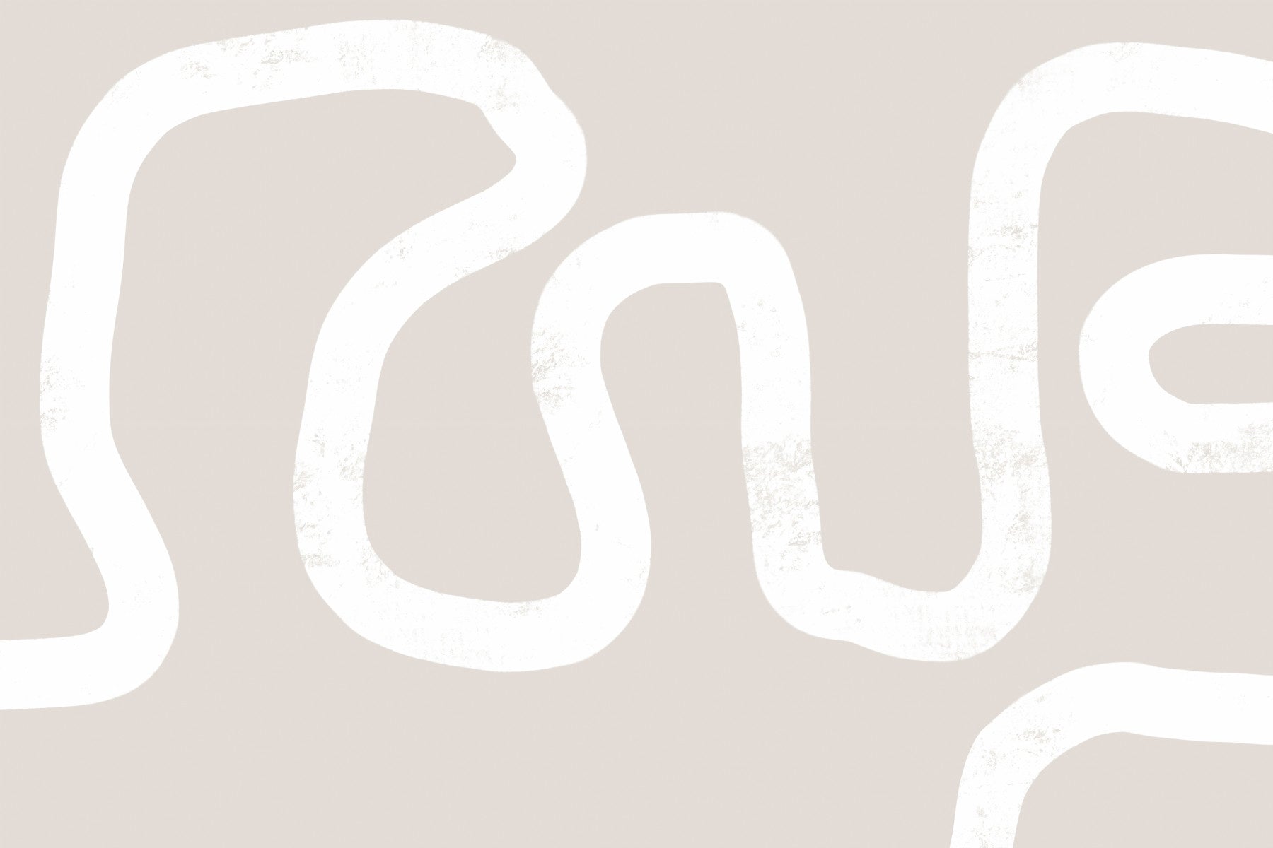 Winding Path Beige Wall Mural - 2312211 in your room — zoomed