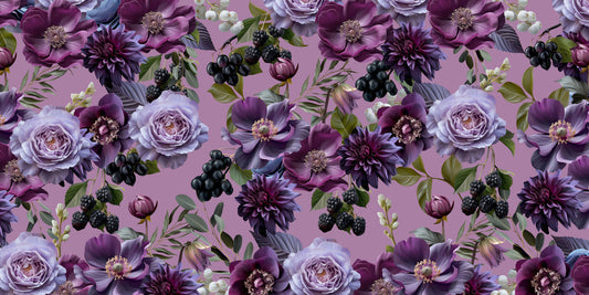 Dark Floral Luxury Wall Mural -2735564