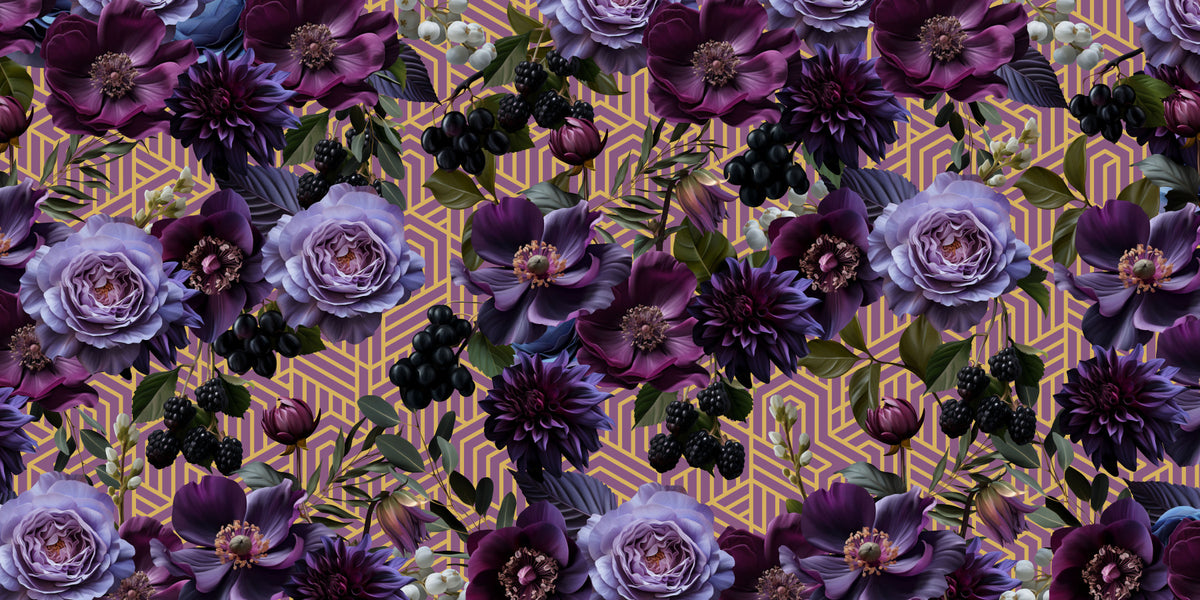 Purple Passion Geometric Wall Mural -2735551 in your room