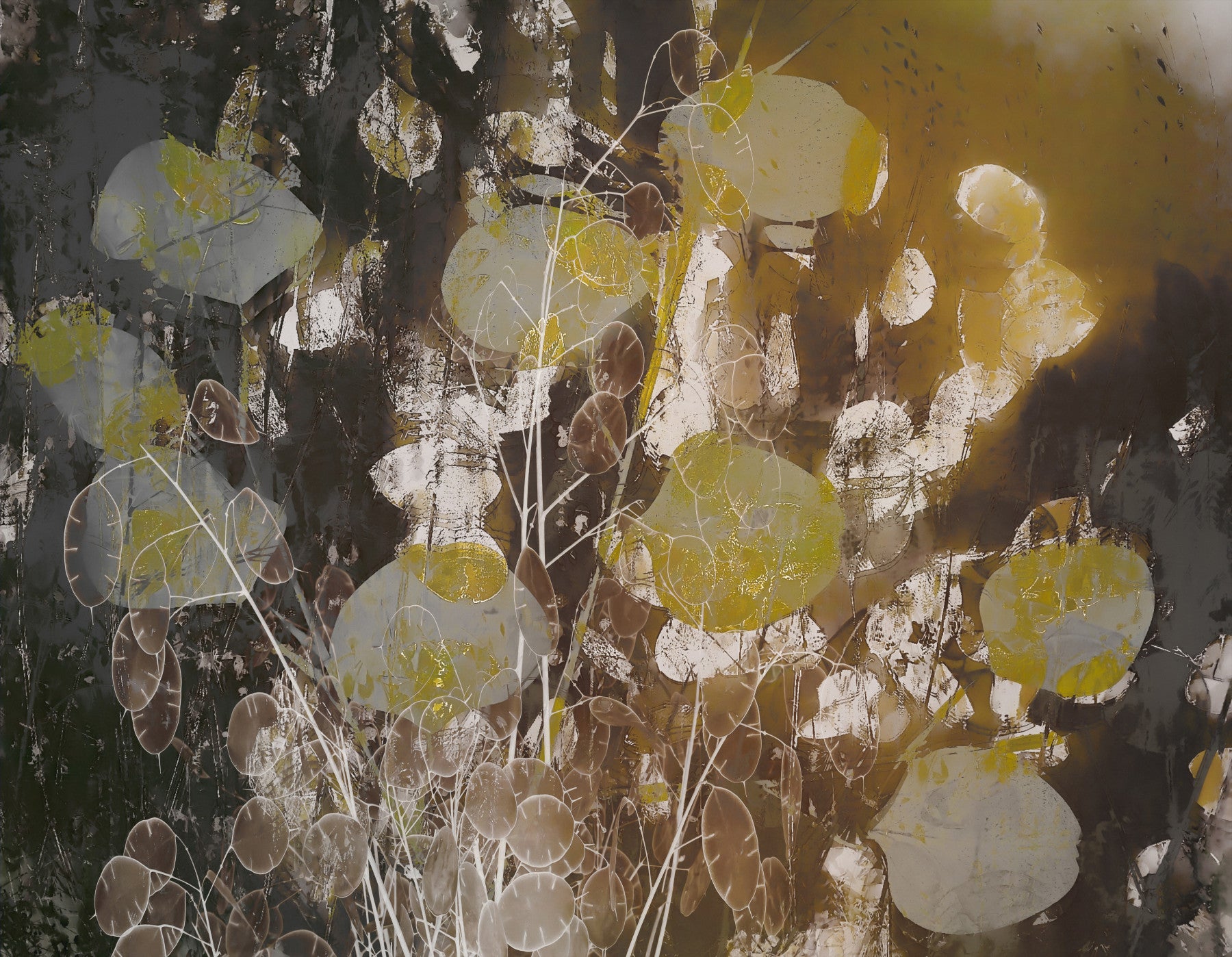Gilded Flora Wall Mural -2336731