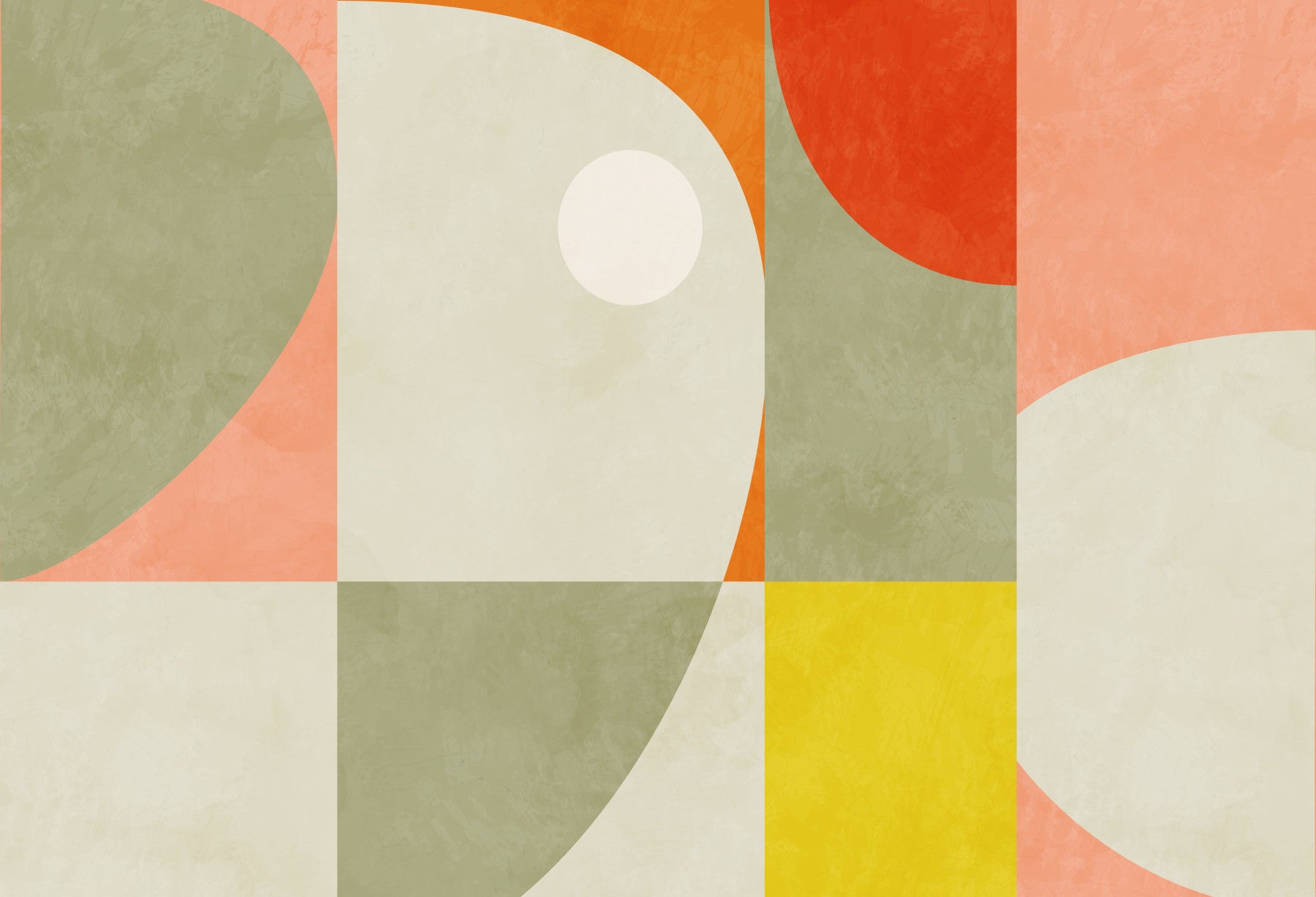 A contemplative subtle design wallpaper mural for a feature wall.

