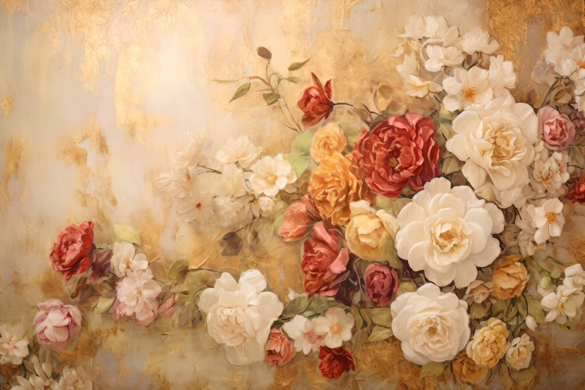 Gilded Blooms Wall Mural -2578340 in your room