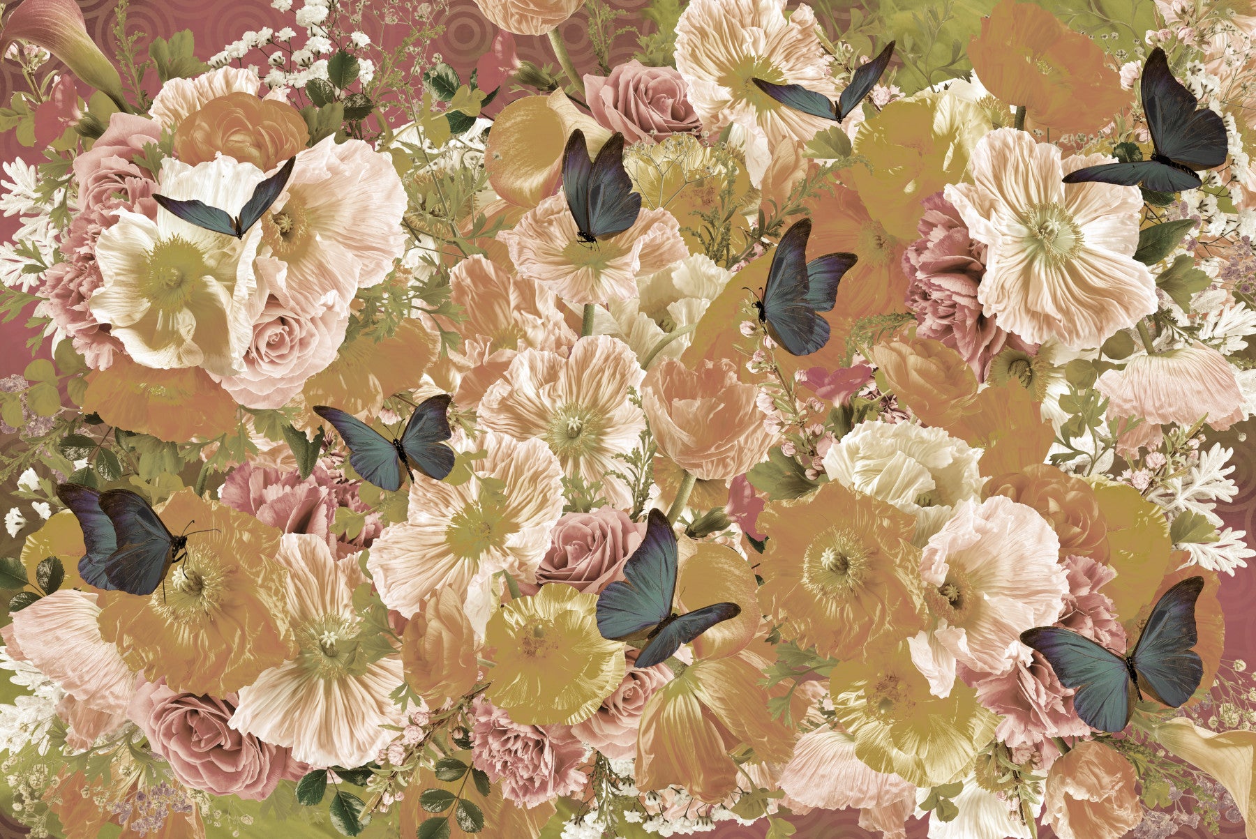 Floral Flutter Wall Mural -2605244