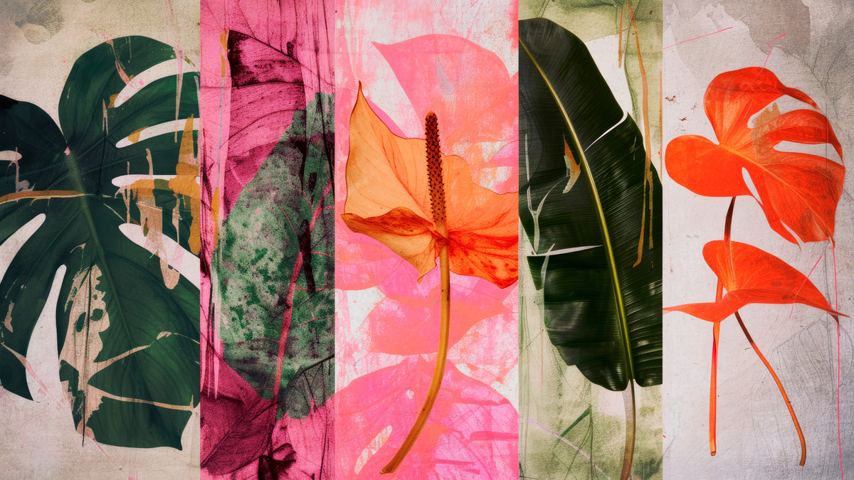 Vivid Botanical Patchwork Wall Mural -2714205 in your room
