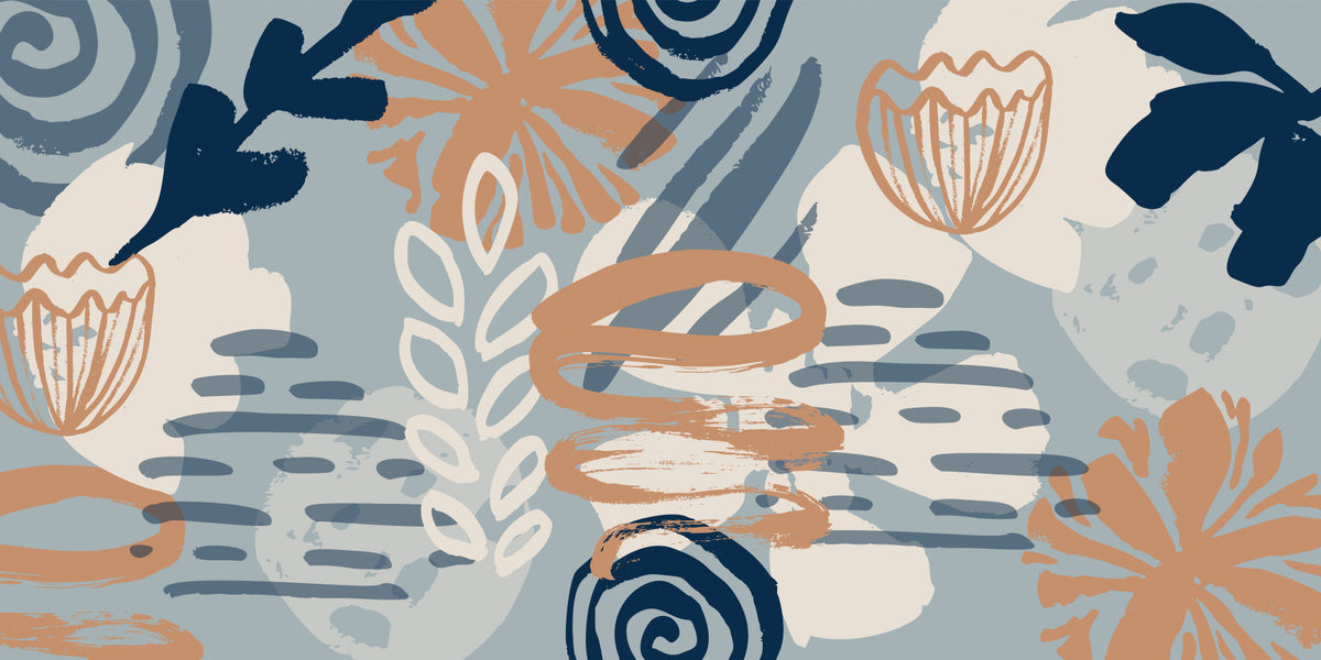 Boho Brushstrokes Wall Mural - 2739829 in your room — zoomed