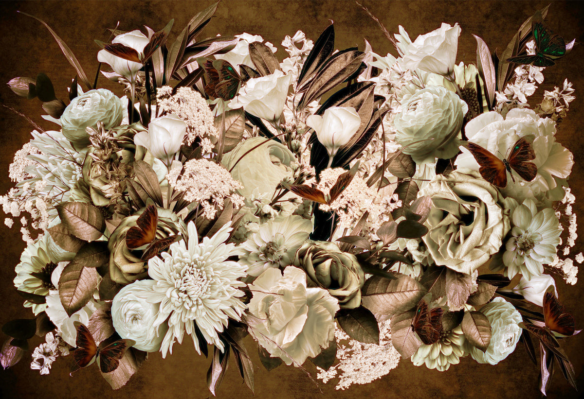 Vintage Floral Whispers Wall Mural -2620700