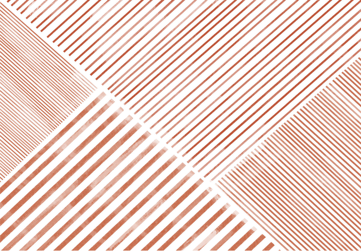 Terra Cotta Stripes Wall Mural -2912106 in your room