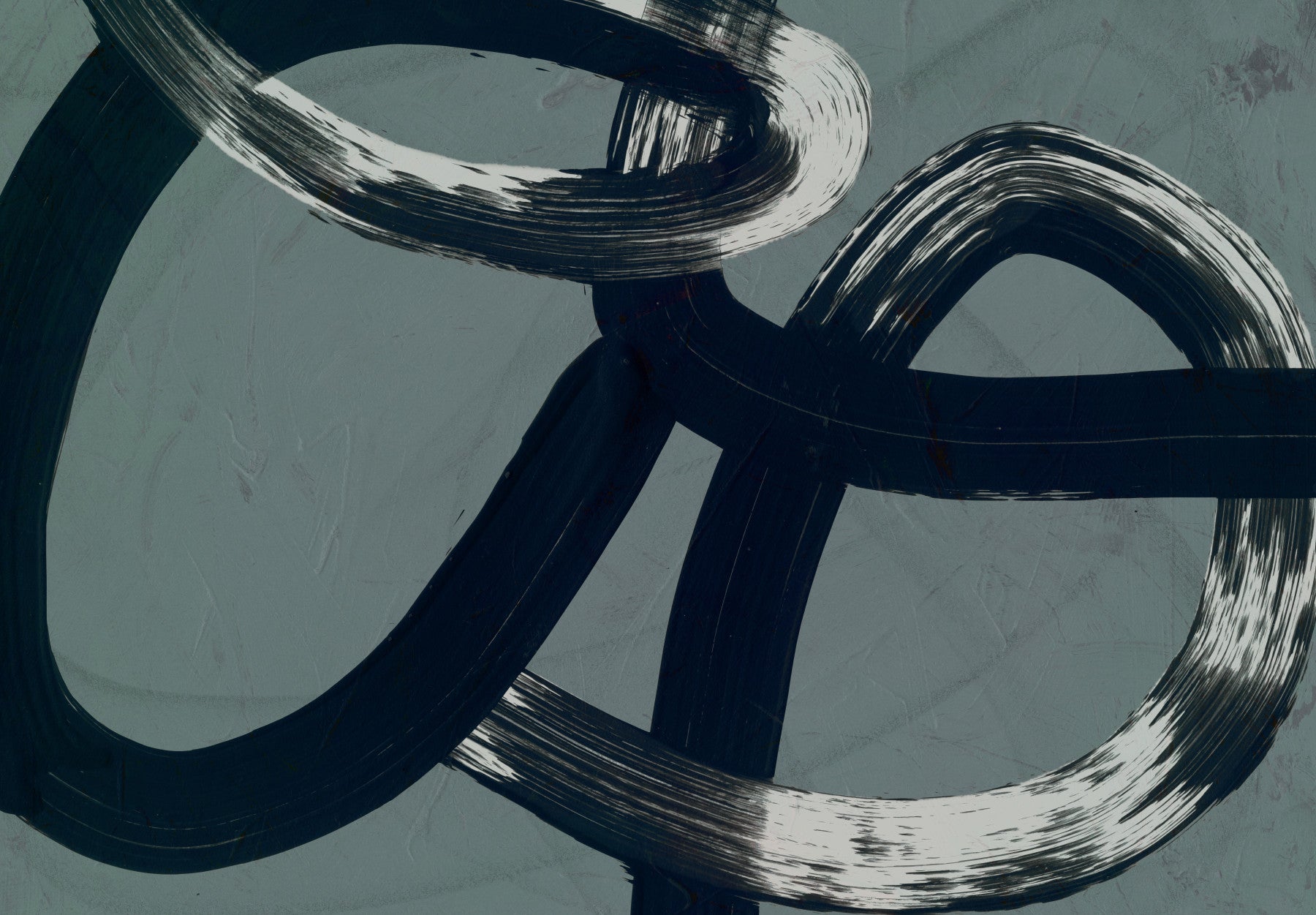 Ink Flow Abstract Curves Wall Mural - 2909265