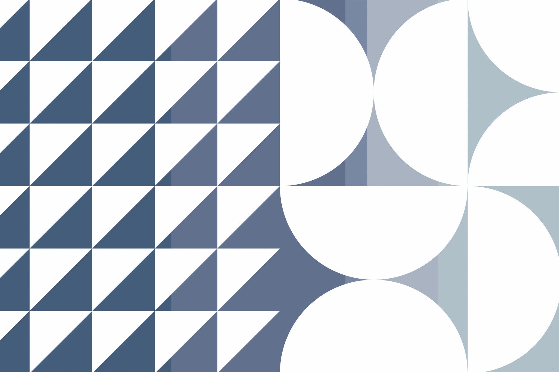 Triangles & Curves Wall Mural - 2761201