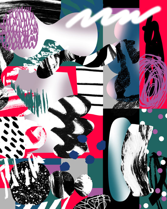 Color Clash Wall Mural
