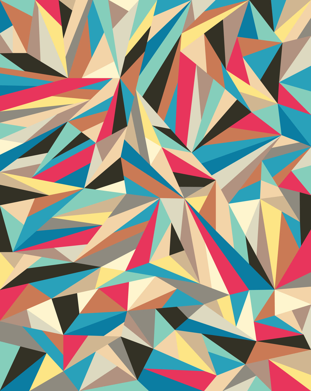 Sliced Fragments 2 Wall Mural in your room