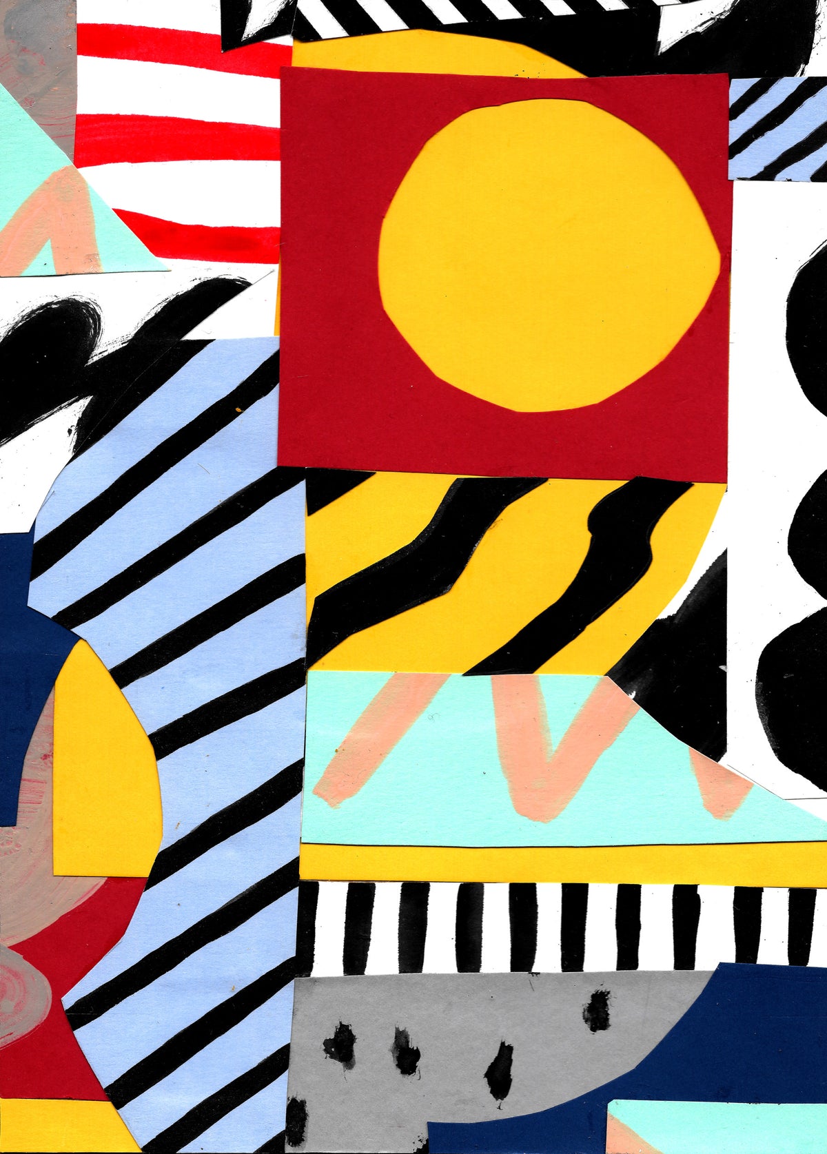 Retro Remix Wall Mural in your room — zoomed