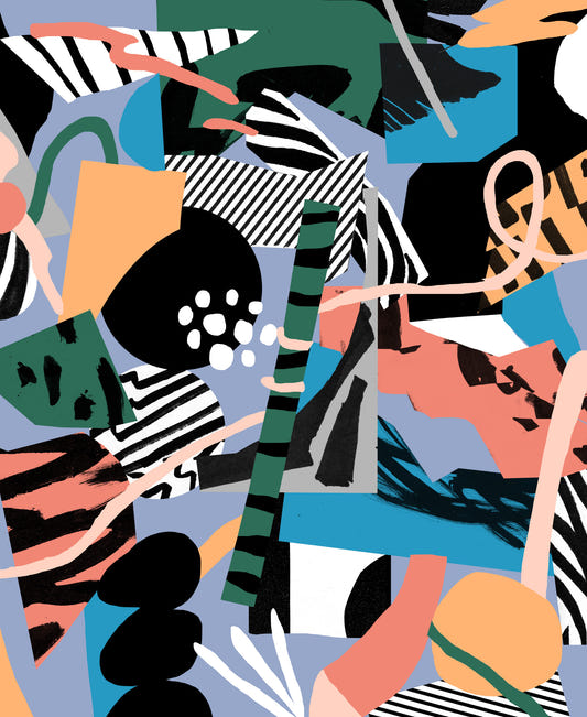 Abstract Shapes Wall Mural