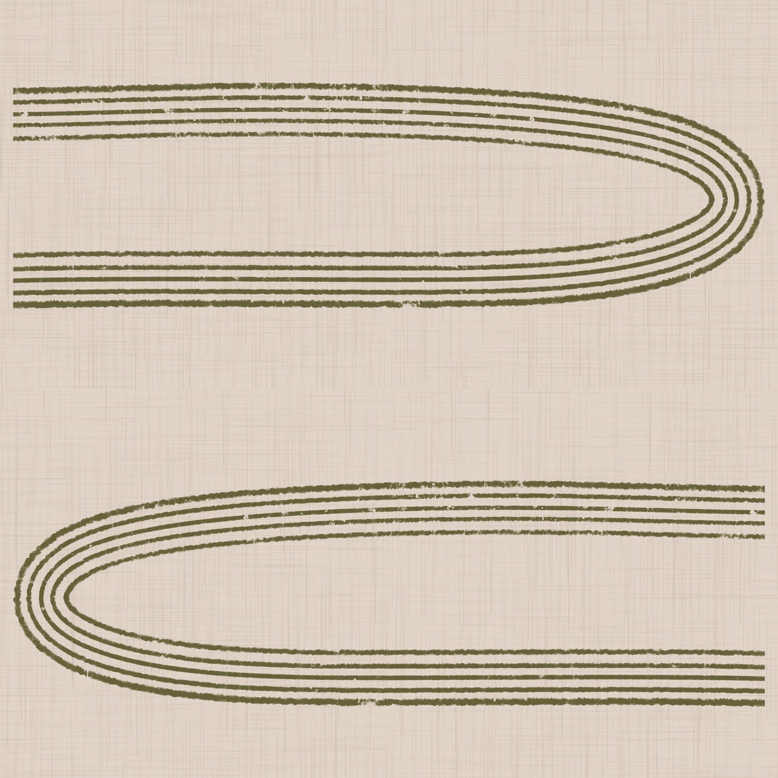Retro Arch Lines - Sage & Olive Mid Century Modern Wallpaper⁠ in your room