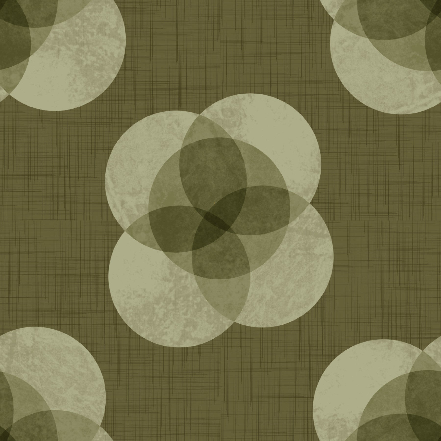 Japandi Petal - Olive Minimal Modern Floral Wallpaper⁠