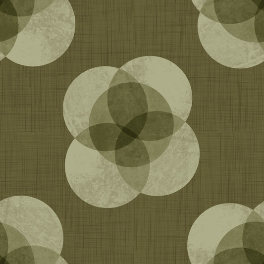 Japandi Petal - Olive Minimal Modern Floral Wallpaper⁠