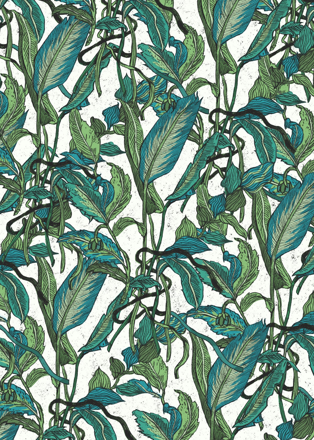 Green Gardens Wall Mural in your room — zoomed