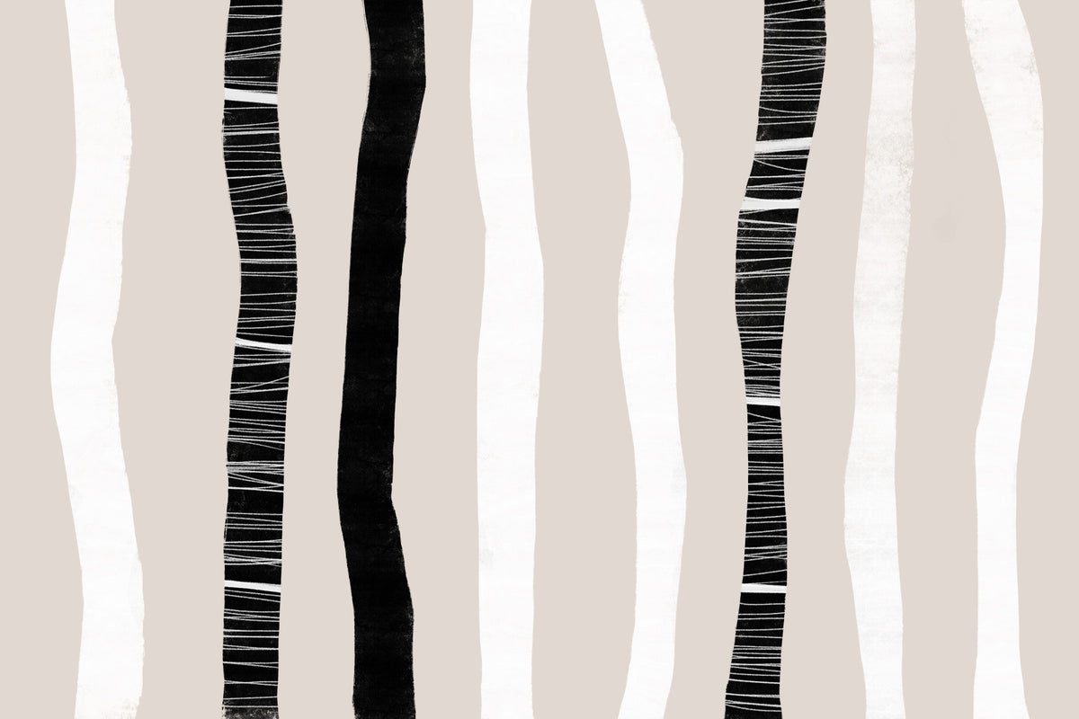 Minimalist Stripe Texture Wall Mural - 2303047 in your room — zoomed