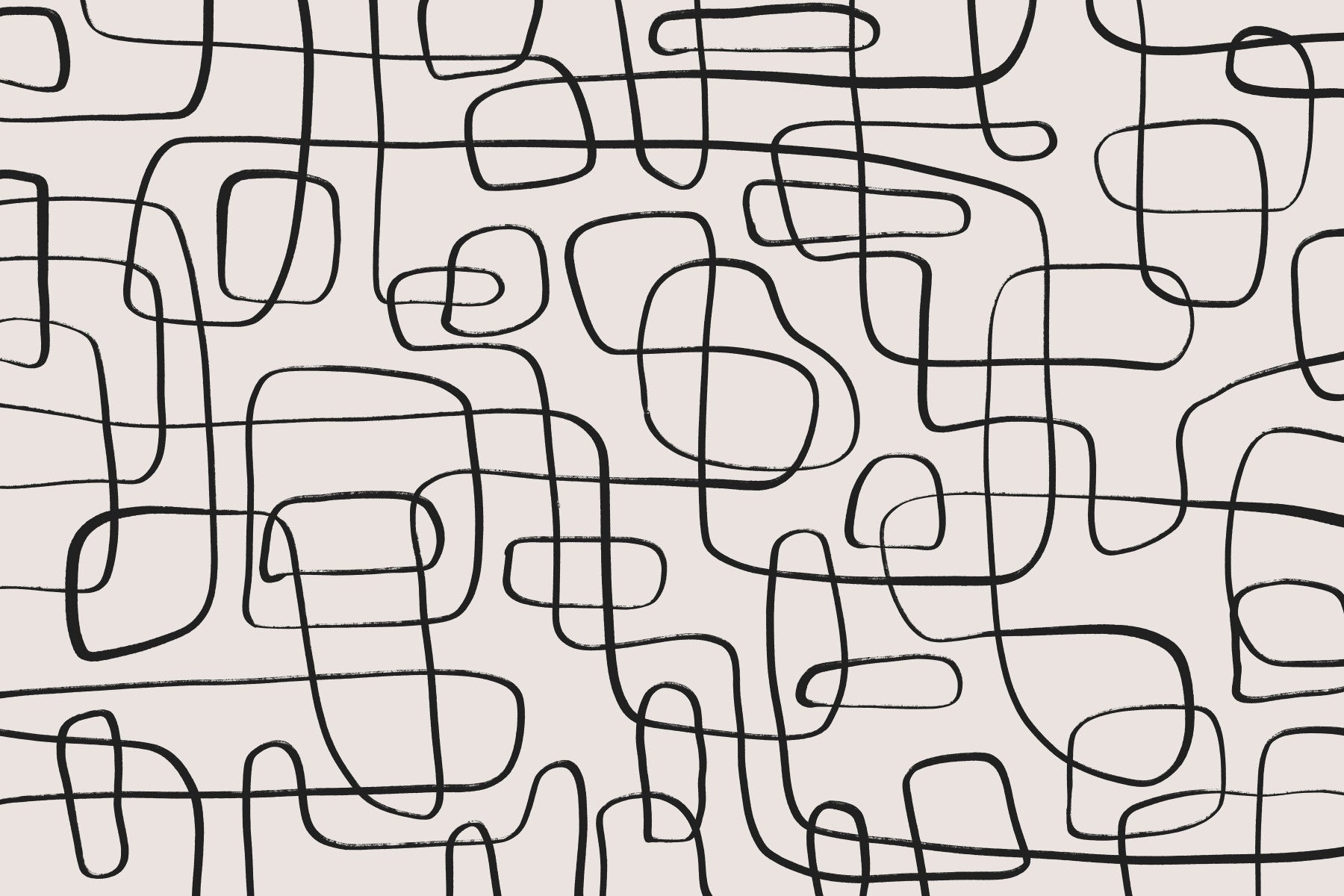 Wandering Lines Wall Mural - 2372010 in your room — zoomed
