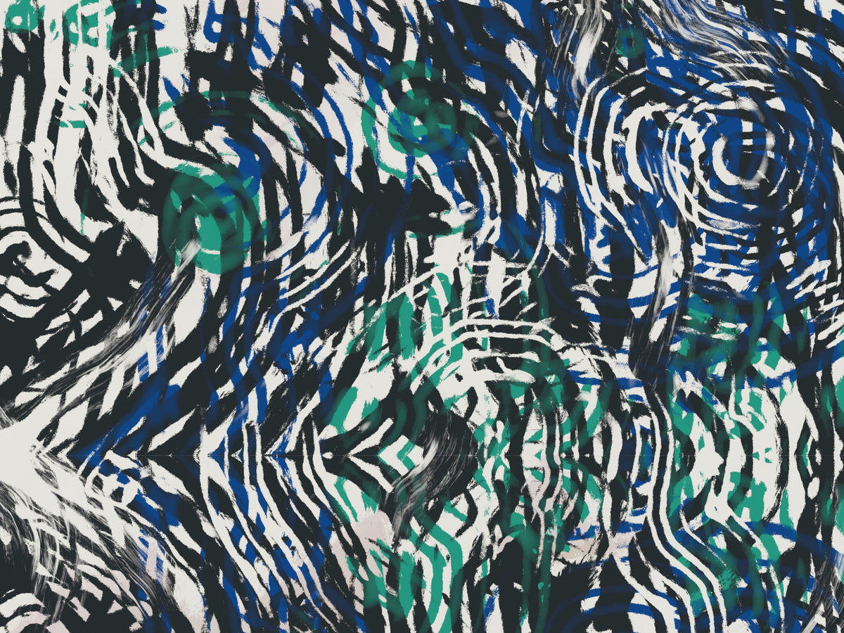 Groovy Brushstrokes Wall Mural - 2630471 in your room — zoomed