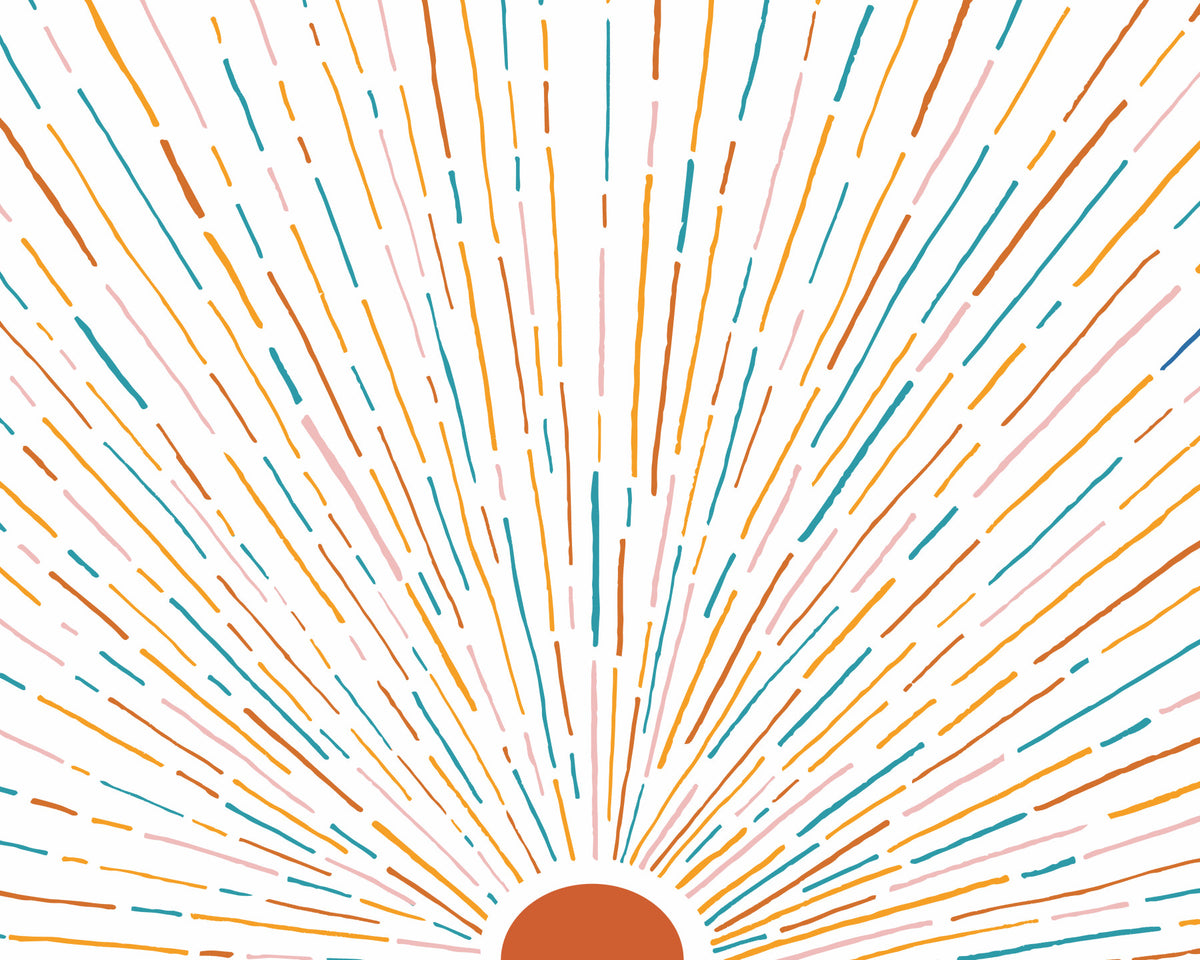 Sunrise Burst Wall Mural - 2674537 in your room — zoomed