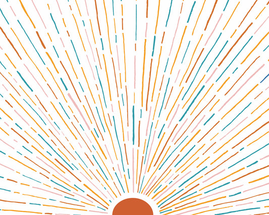 Sunrise Burst Wall Mural - 2674537