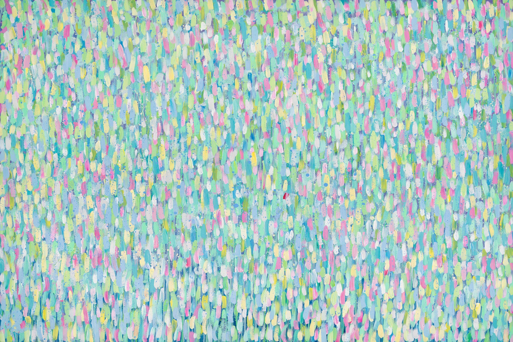 A beautiful prismatic abstract wallpaper mural with vibrant brushstrokes.