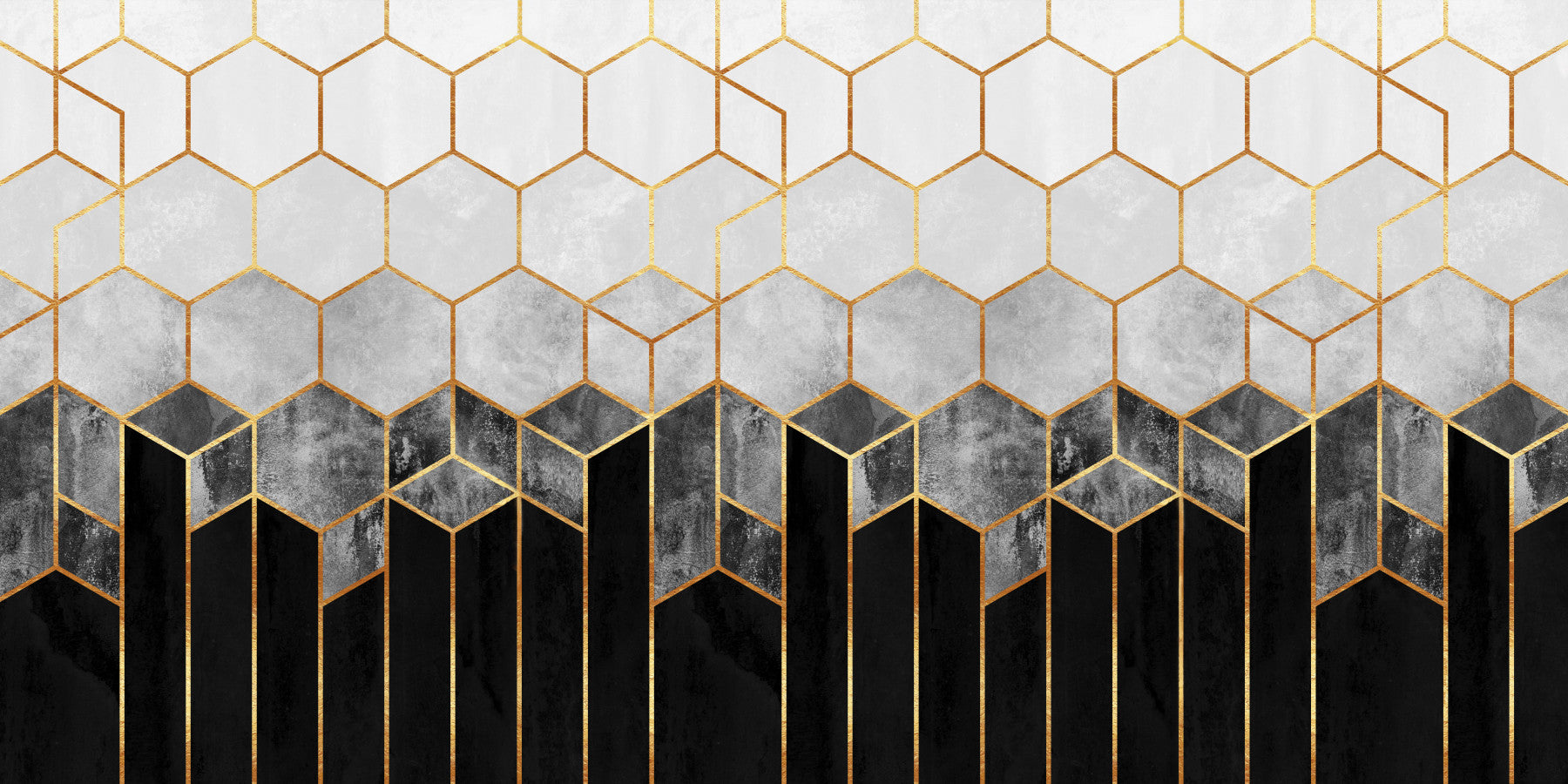 Hex Deco Wall Mural - 2715906