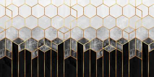 Hex Deco Wall Mural - 2715906