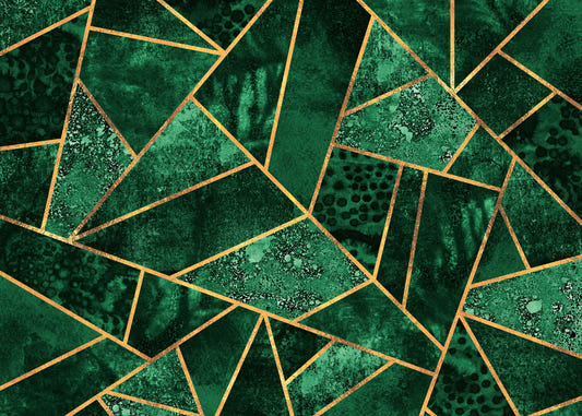 Emerald Geometrics Wall Mural - 2715971
