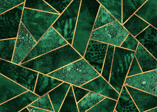 Emerald Geometrics Wall Mural - 2715971