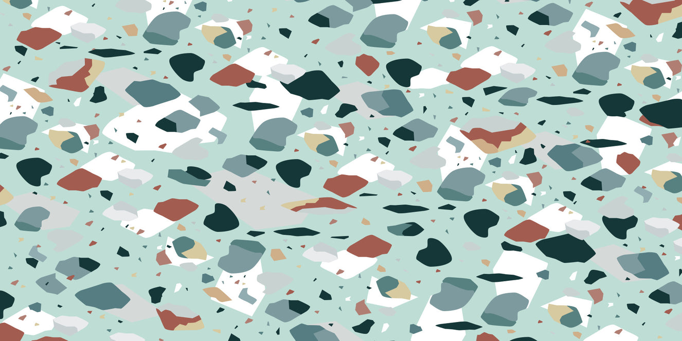 Muted Stone Collage Wall Mural - 2742094