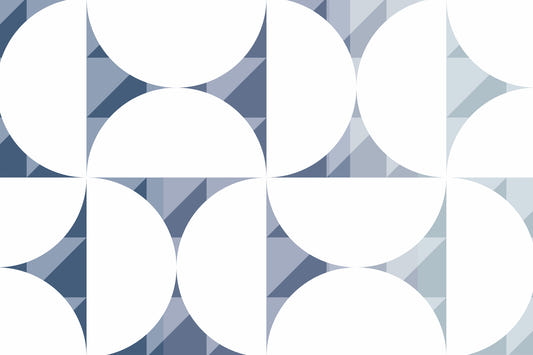 Blue Circle Dance Wall Mural - 2761196