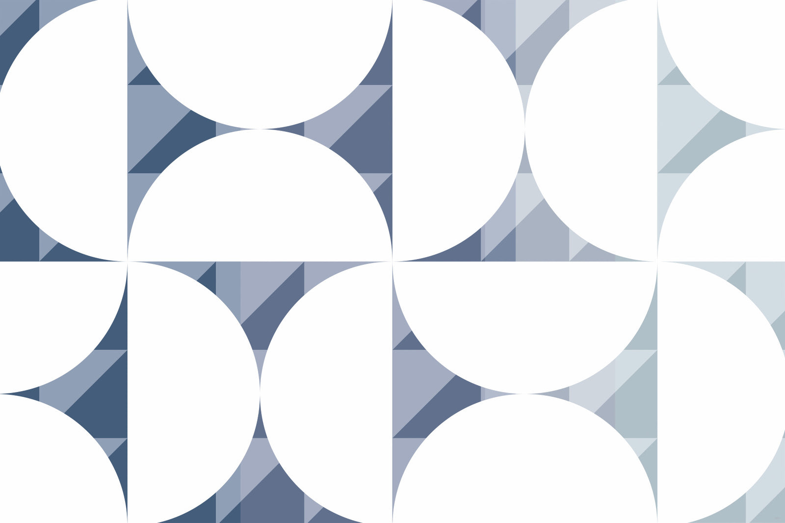 Blue Circle Dance Wall Mural - 2761196