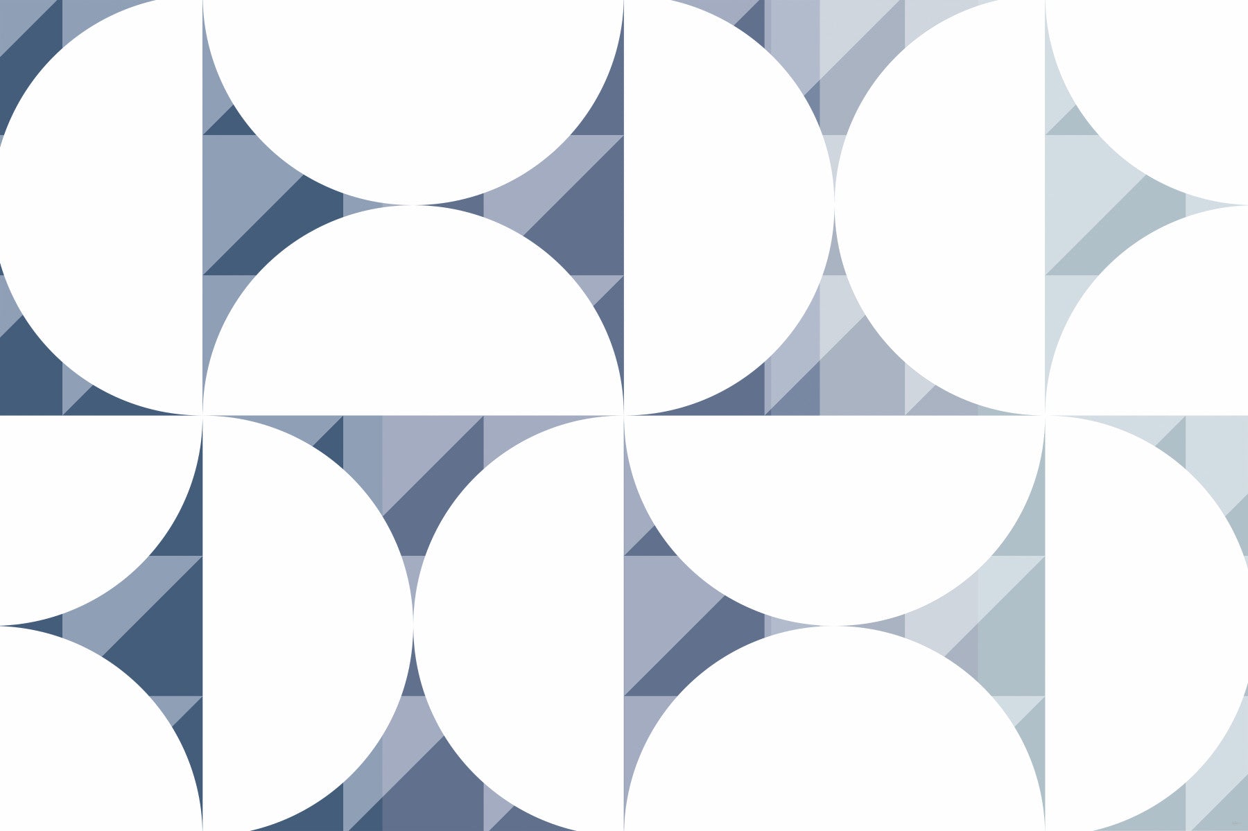 Blue Circle Dance Wall Mural - 2761196 in your room — zoomed