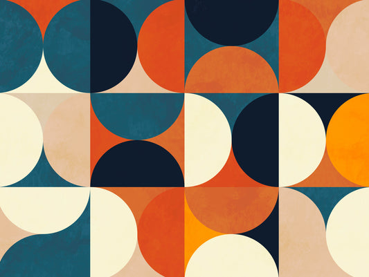 Retro Circles Wall Mural - 2861715