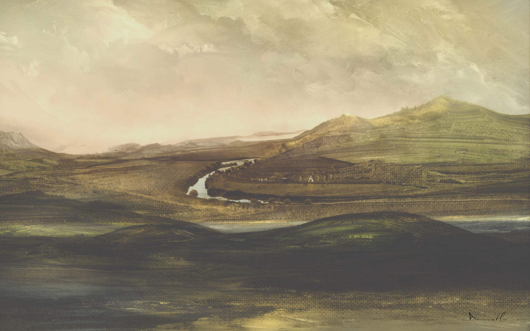 Painted Valley Vista Wall Mural -2925053 in your room — zoomed