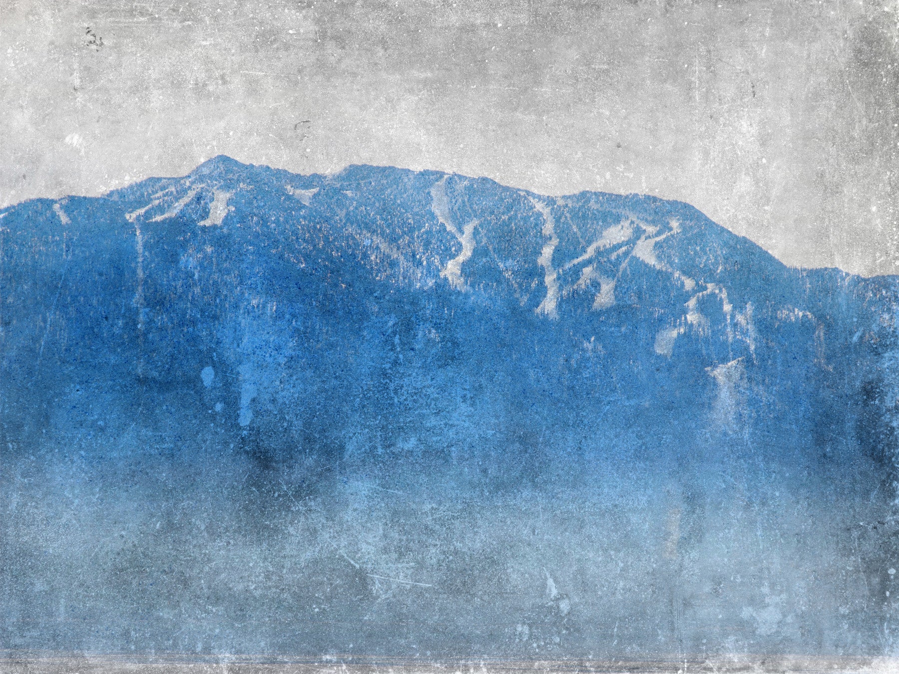 Blue Mountain Vista Wall Mural -2671431