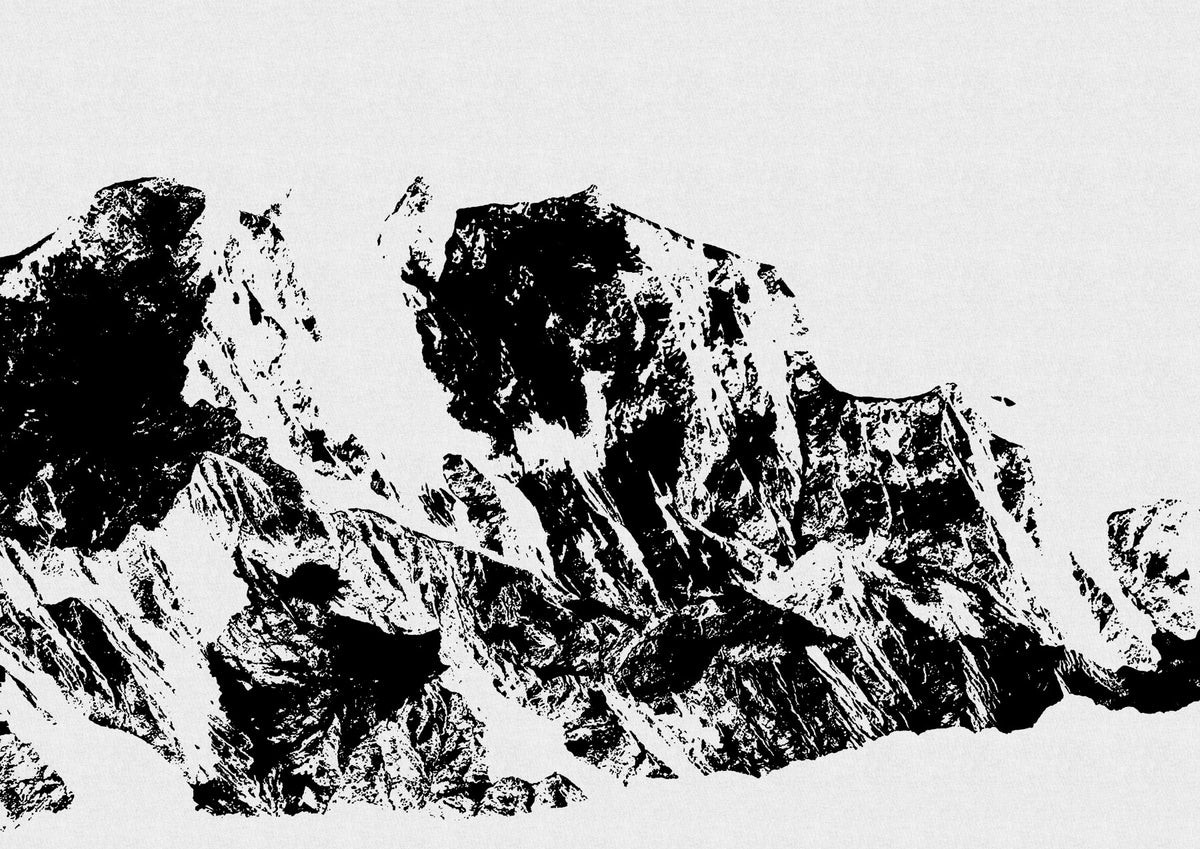 Ink Mountain Ascent Wall Mural -2594673 in your room — zoomed