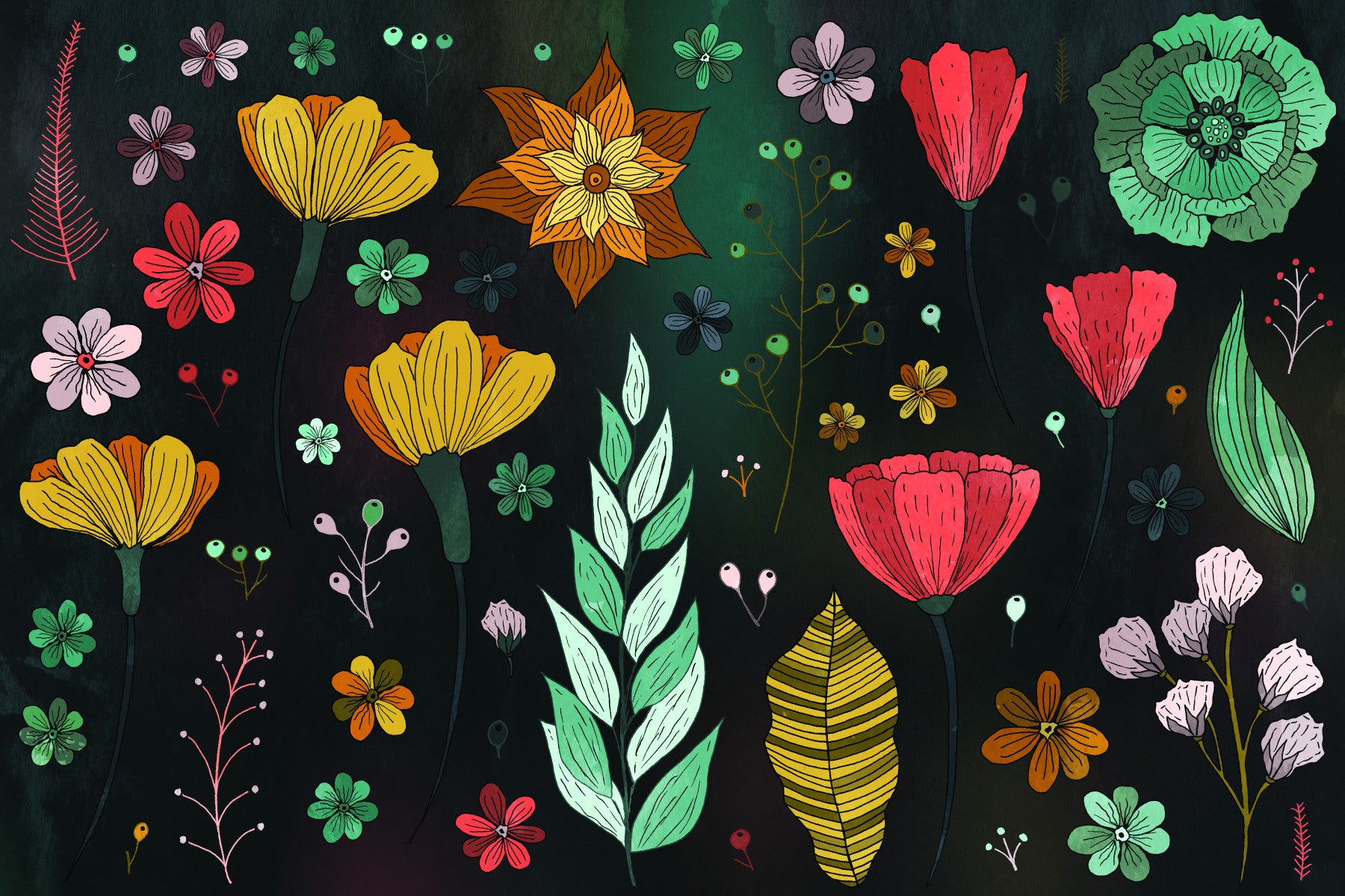 Harmony in Bloom Wall Mural