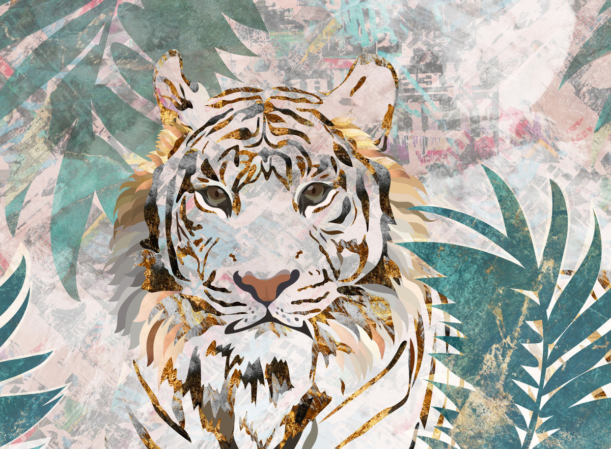 Majestic Jungle Tiger Wall Mural -2466444 in your room